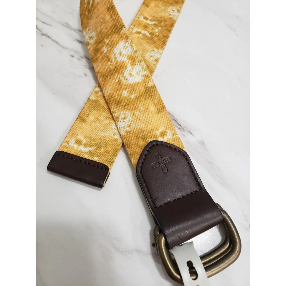 NEW Sun + Stone‎ D-Ring Web Belt Canvas Belt MEN SIZE XL 42/44 summer tie dye